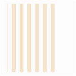 Vertical Stripes - White and Champagne Orange Large Garden Flag (Two Sides)