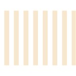 Vertical Stripes - White and Champagne Orange Birthday Cake 3D Greeting Card (7x5)