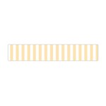 Vertical Stripes - White and Peach Orange Flano Scarf (Mini)