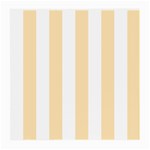 Vertical Stripes - White and Peach Orange Medium Glasses Cloth