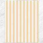 Vertical Stripes - White and Peach Orange Canvas 16  x 20 