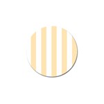 Vertical Stripes - White and Peach Orange Golf Ball Marker (10 pack)