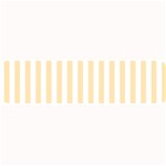 Vertical Stripes - White and Peach Orange Medium Bar Mat