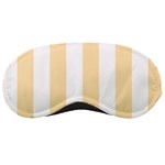Vertical Stripes - White and Peach Orange Sleeping Mask
