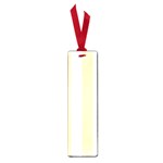 Vertical Stripes - White and Peach Orange Small Book Mark