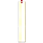 Vertical Stripes - White and Peach Orange Large Book Mark