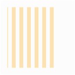 Vertical Stripes - White and Peach Orange Small Garden Flag (Two Sides)