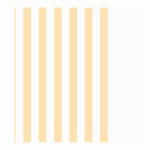 Vertical Stripes - White and Peach Orange Large Garden Flag (Two Sides)