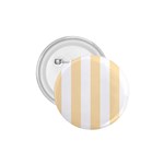 Vertical Stripes - White and Peach Orange 1.75  Button