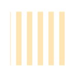 Vertical Stripes - White and Peach Orange Greeting Card 5  x 7 