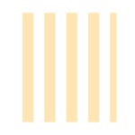 Vertical Stripes - White and Peach Orange Greeting Card 4.5  x 6 