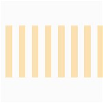 Vertical Stripes - White and Peach Orange 4  x 8  Photo Cards