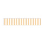 Vertical Stripes - White and Sunset Orange Flano Scarf (Mini)