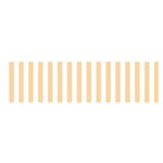 Vertical Stripes - White and Sunset Orange Satin Scarf (Oblong)