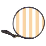 Vertical Stripes - White and Sunset Orange Classic 20-CD Wallet