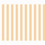 Vertical Stripes - White and Sunset Orange Collage 8  x 10 