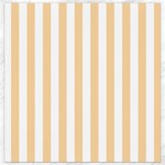 Vertical Stripes - White and Sunset Orange Canvas 16  x 16 