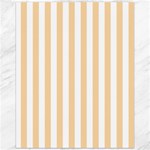 Vertical Stripes - White and Sunset Orange Canvas 16  x 20 