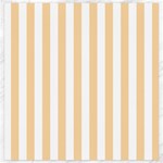 Vertical Stripes - White and Sunset Orange Canvas 20  x 20 