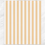 Vertical Stripes - White and Sunset Orange Canvas 20  x 24 
