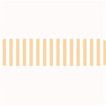 Vertical Stripes - White and Sunset Orange Medium Bar Mat