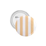 Vertical Stripes - White and Sunset Orange 1.75  Button