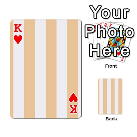 King Vertical Stripes Front - HeartK