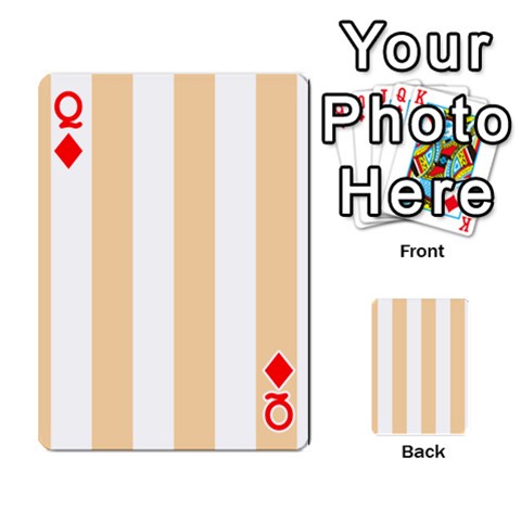 Queen Vertical Stripes Front - DiamondQ
