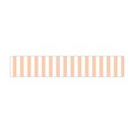 Vertical Stripes - White and Apricot Orange Flano Scarf (Mini)