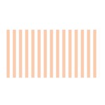 Vertical Stripes - White and Apricot Orange Satin Wrap