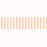 Vertical Stripes - White and Apricot Orange Medium Bar Mat