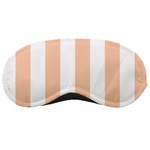 Vertical Stripes - White and Apricot Orange Sleeping Mask