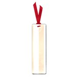 Vertical Stripes - White and Apricot Orange Small Book Mark