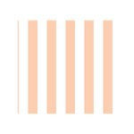 Vertical Stripes - White and Apricot Orange Greeting Card 5  x 7 