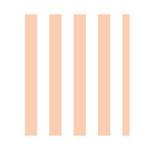 Vertical Stripes - White and Apricot Orange Greeting Card 4.5  x 6 
