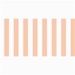 Vertical Stripes - White and Apricot Orange 4  x 8  Photo Cards
