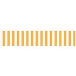 Vertical Stripes - White and Pastel Orange Flano Scarf (Small)