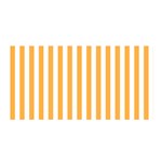 Vertical Stripes - White and Pastel Orange Satin Wrap