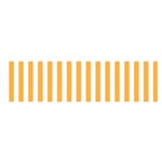 Vertical Stripes - White and Pastel Orange Satin Scarf (Oblong)