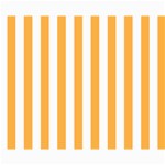 Vertical Stripes - White and Pastel Orange Collage 8  x 10 