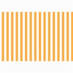 Vertical Stripes - White and Pastel Orange Collage 12  x 18 