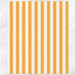 Vertical Stripes - White and Pastel Orange Canvas 8  x 10 