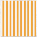 Vertical Stripes - White and Pastel Orange Canvas 12  x 12 