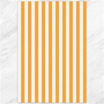 Vertical Stripes - White and Pastel Orange Canvas 20  x 30 