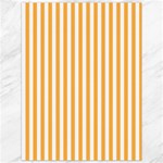 Vertical Stripes - White and Pastel Orange Canvas 36  x 48 