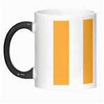 Vertical Stripes - White and Pastel Orange Morph Mug