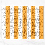 Vertical Stripes - White and Pastel Orange Jigsaw Puzzle (Rectangular)