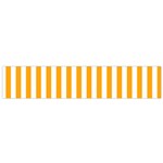 Vertical Stripes - White and Dark Tangerine Orange Flano Scarf (Small)