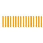 Vertical Stripes - White and Dark Tangerine Orange Satin Scarf (Oblong)
