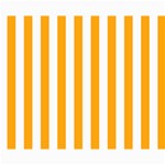 Vertical Stripes - White and Dark Tangerine Orange Collage 8  x 10 
